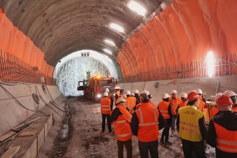Cantiere del terzo valico dei Giovi, al cantiere, febbraio 2016